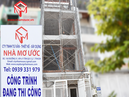 thi công nhà phố tạ quang bửu quận 8