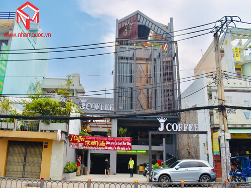 thiết kế quán cà phê J COFFEE 115 hòa bình quận tân phú